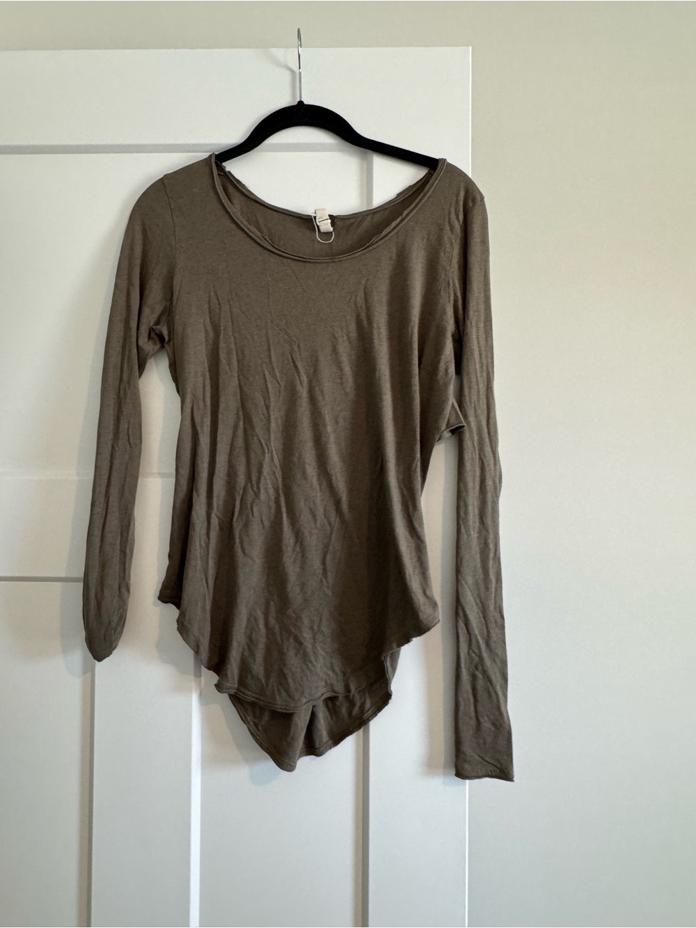 We The Free Long-Sleeve Scoop Neck Tee - Olive
